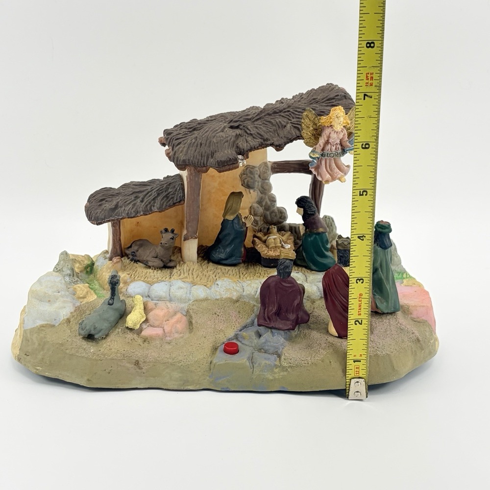 Gemmy Vintage Narrated Musical Light Up Jesus Nativity Scene 1999 Tested Works - Picture 11 of 11